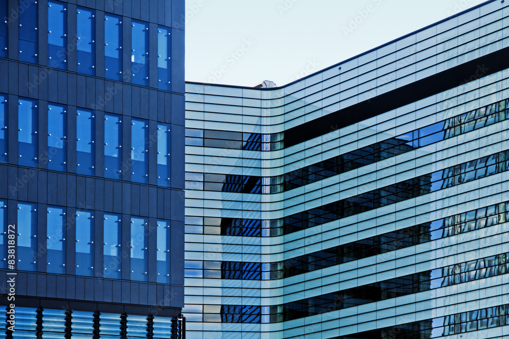 Fototapeta premium Modern financial office building
