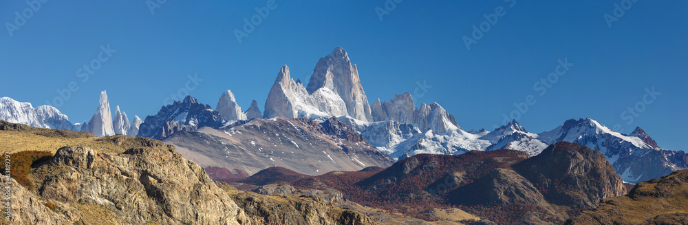 Fototapeta premium Mount Fitz Roy, Los Glaciares National Park, Patagonia