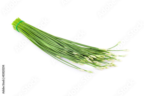 Onion flower isolated on white background