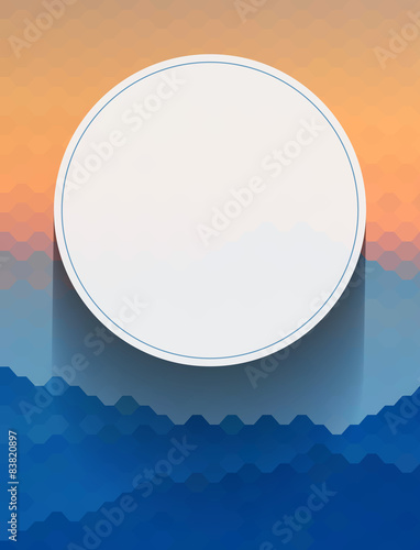 White circle abstract background