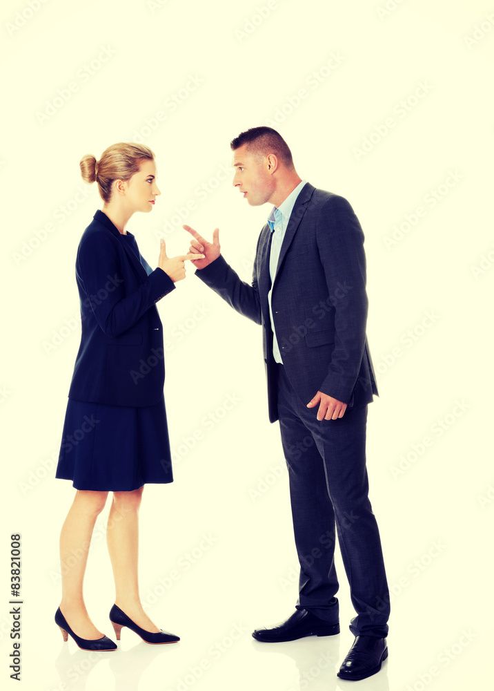 Professional conversation between businesspeople Professional conversation between businesspeople