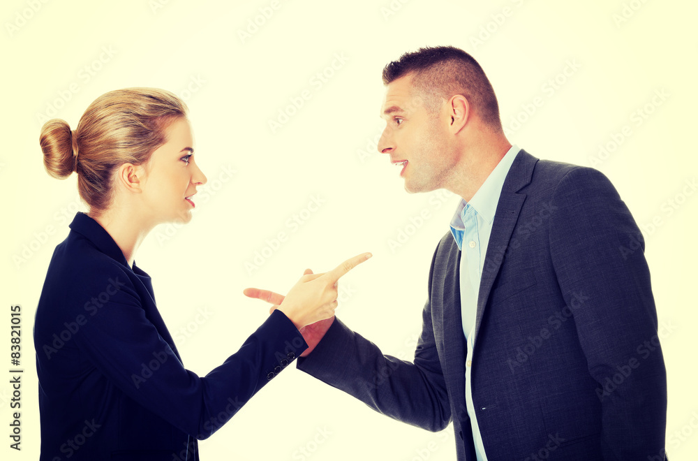 Professional conversation between businesspeople Professional conversation between businesspeople