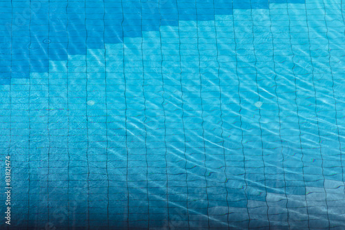 Blue ripped water in swimming pool © flik47