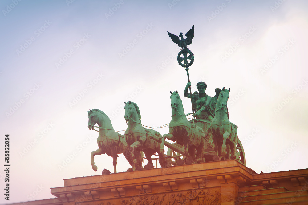 Brandenburg Gate. tillt-shift