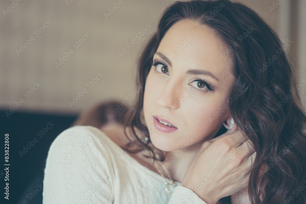 Woman is preparing for wedding