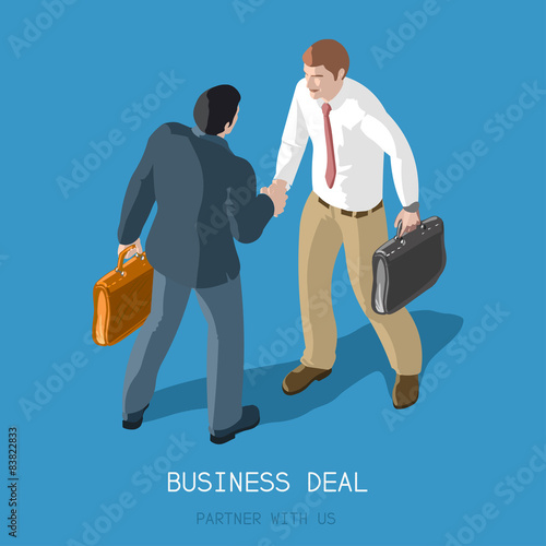 Business Deal People Isometric