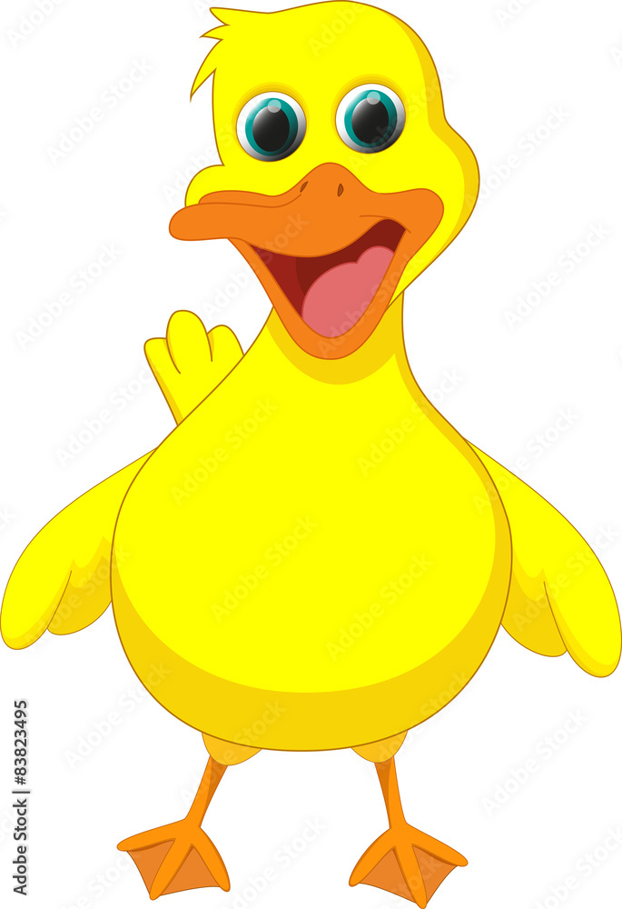Fototapeta premium happy duck cartoon