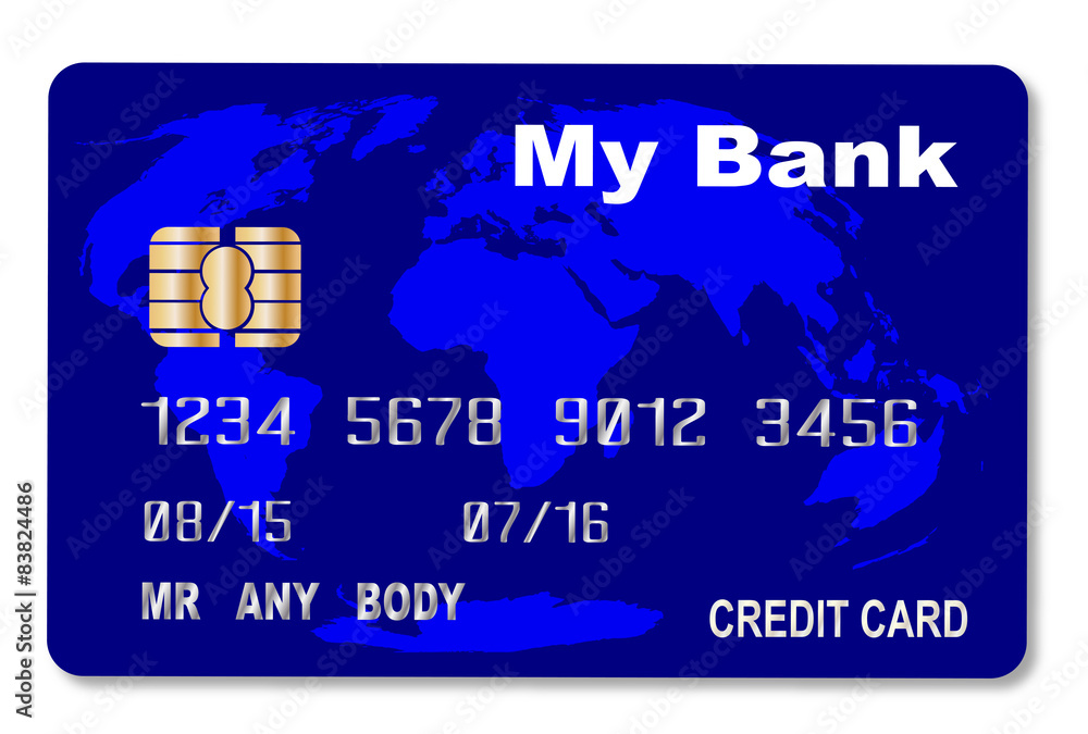 Blue Credit Card Blue Credit Card