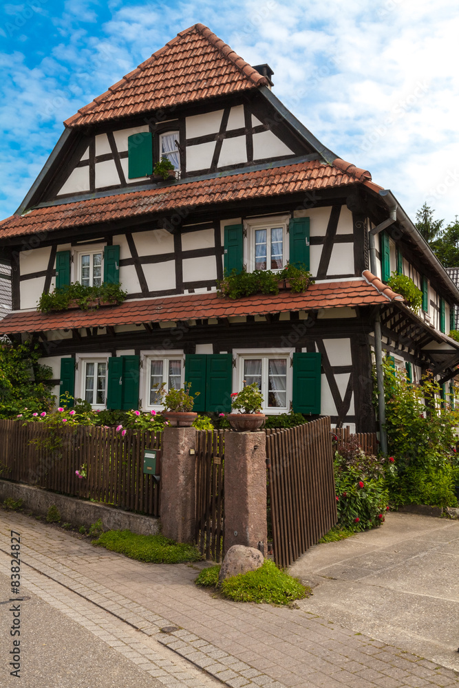 Rue des Églises, Seebach, Alsace, France