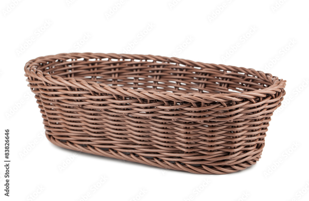 Braiding small wicker basket