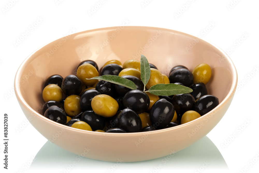 Green and black olives Green and black olives