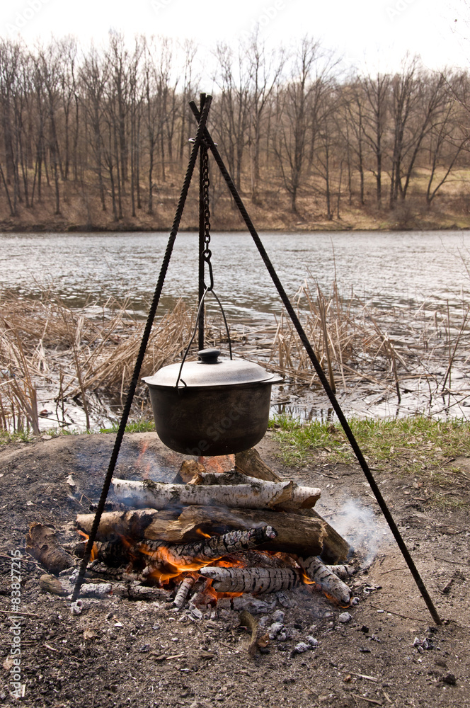 Campfire cooking Campfire cooking