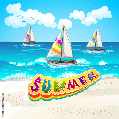 Summer beach