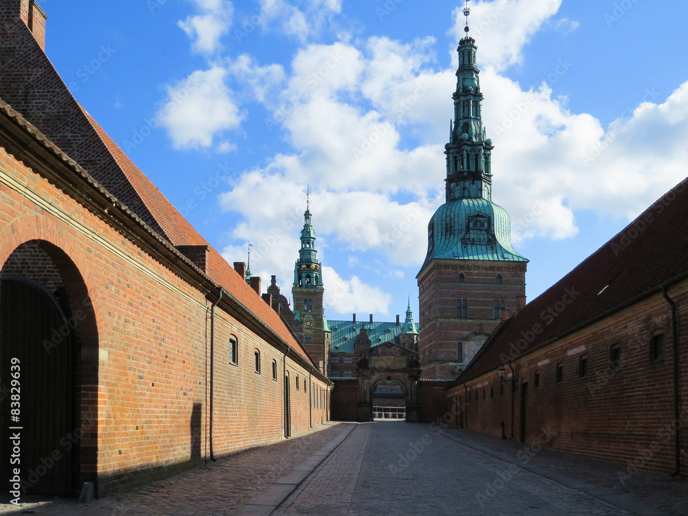 Entrance to Frederiksborg Castle, Hillerod, Denmark