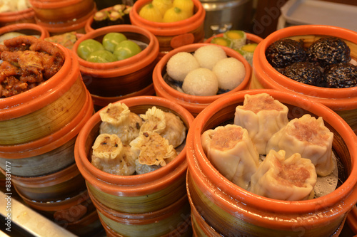 Chinese Dim sum dumplings food in Shanghai China