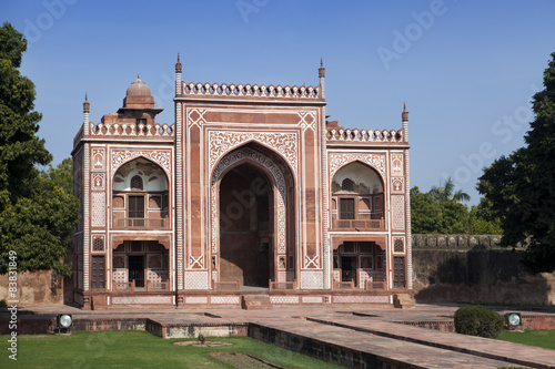 Gate to Itmad-Ud-Daulah's Tomb (Baby Taj) at Agra, India