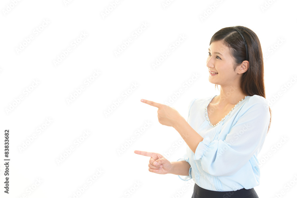 笑顔の女性 笑顔の女性