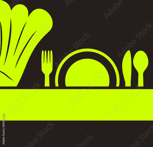 logo restaurant design vert