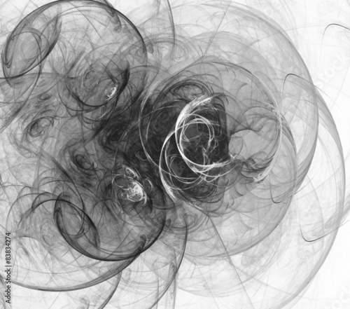 Naklejka fraktal wzór spirala nowoczesny abstrakcja