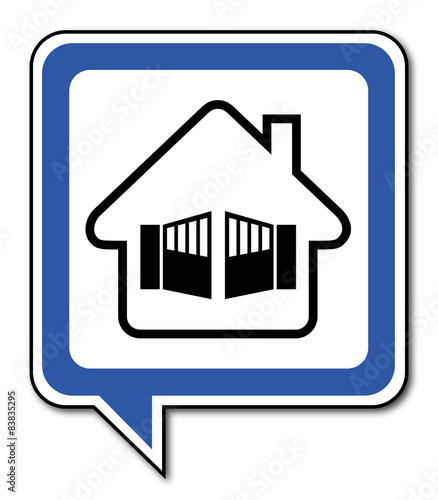 Logo maison et portail.