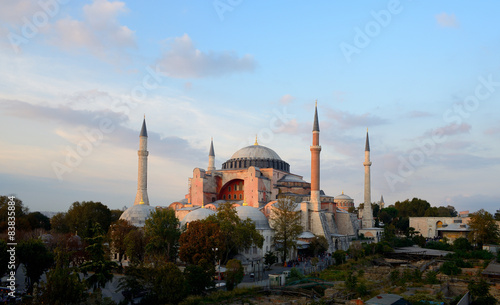 Istanbul. Hagia Sophia at sunset