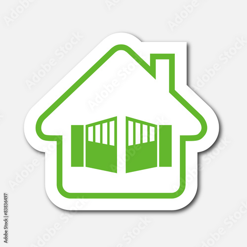 Logo maison et portail.