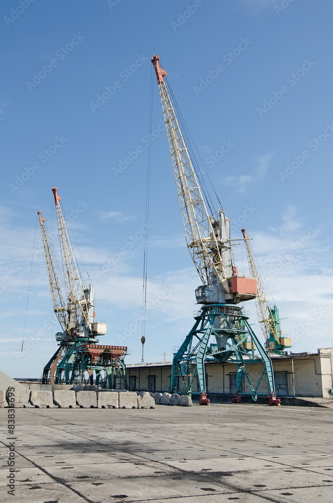 Transshipment port crane