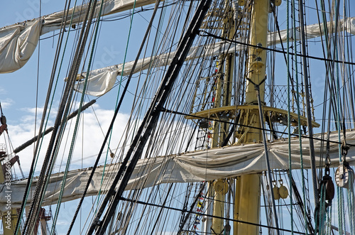 Sails on the masts