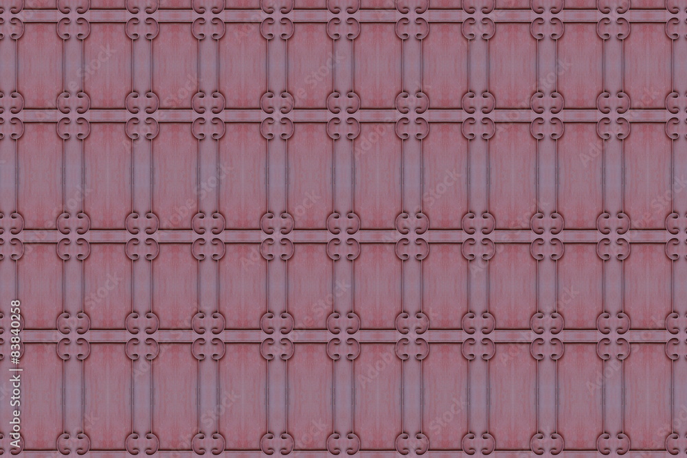 Naklejka premium Wrought iron gate close