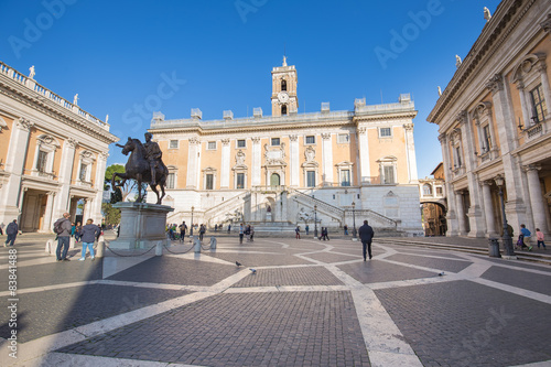 Canvas Print The Capitoline in Rome, Italy.