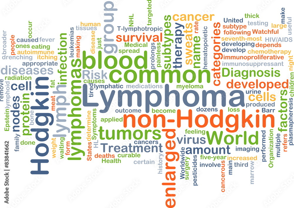 Lymphoma background concept