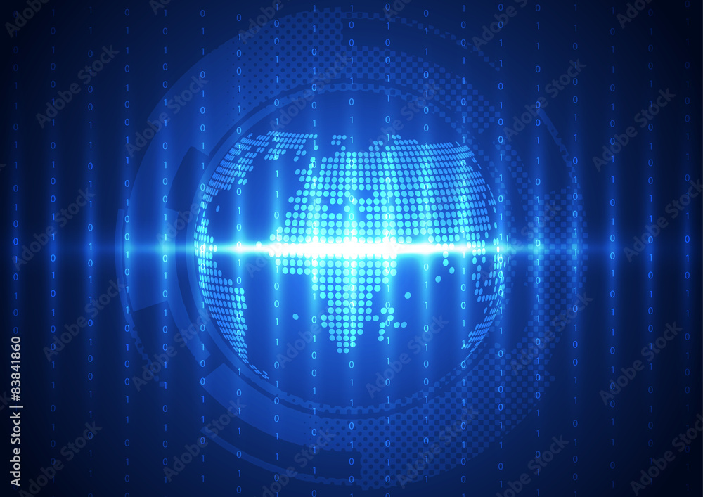 vector digital global communication technology, background vector digital global communication technology, background