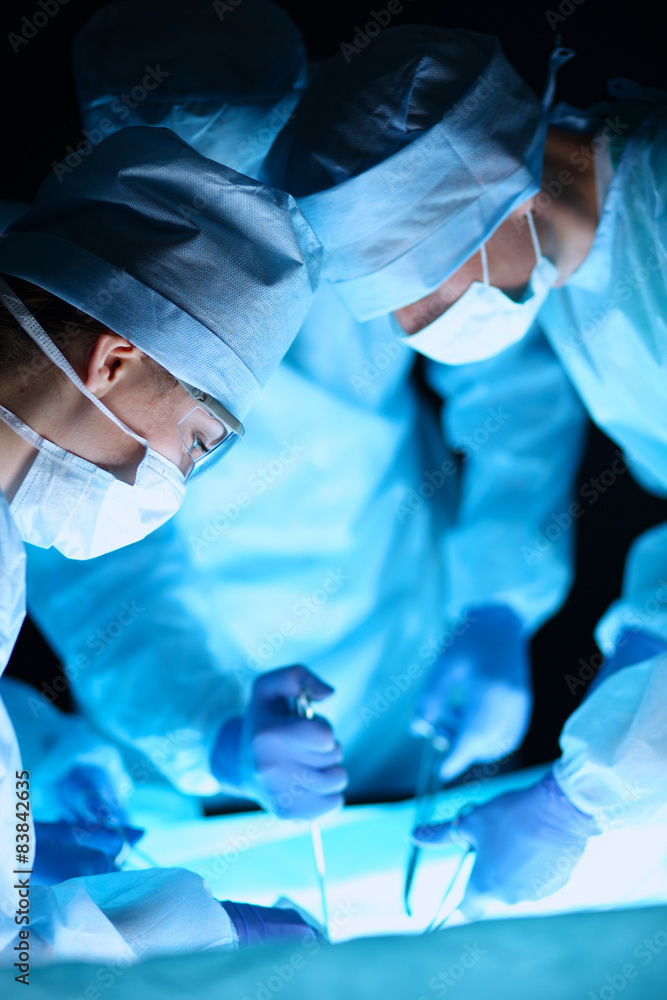 Surgery team in the operating room Surgery team in the operating room