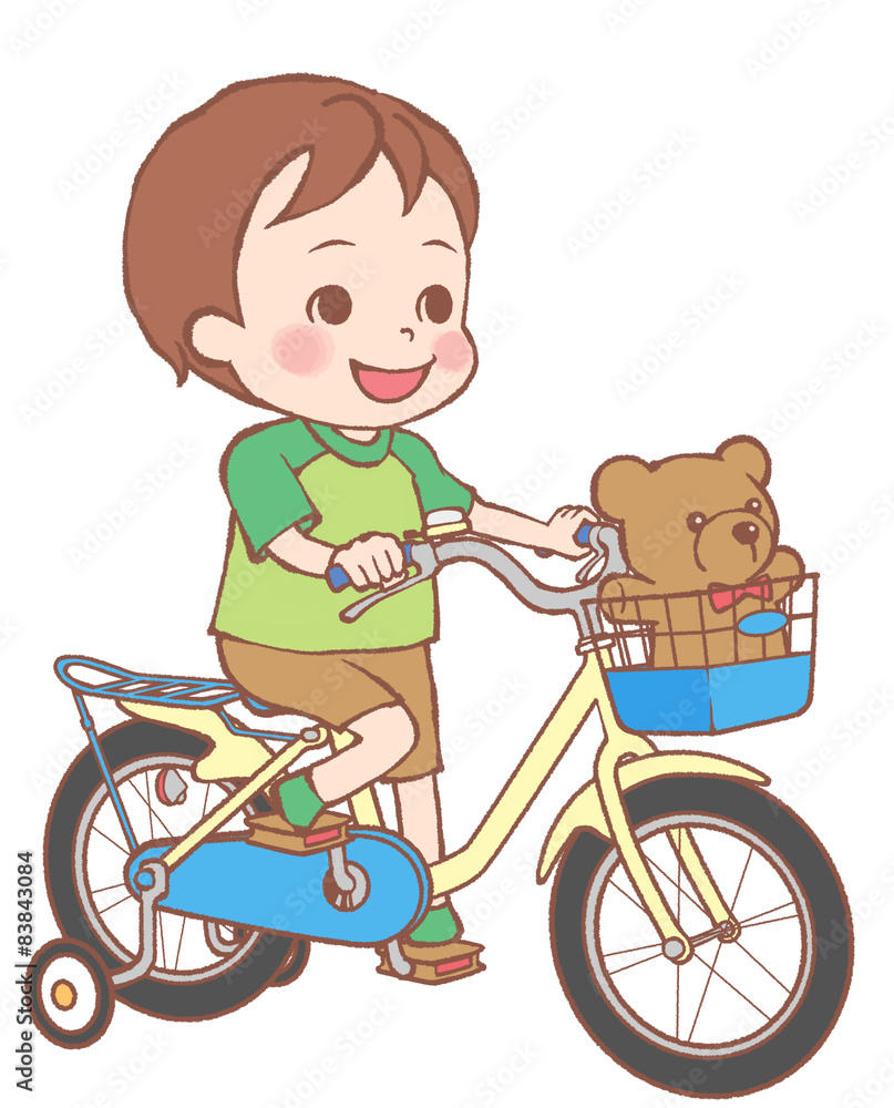 自転車と男の子 自転車と男の子