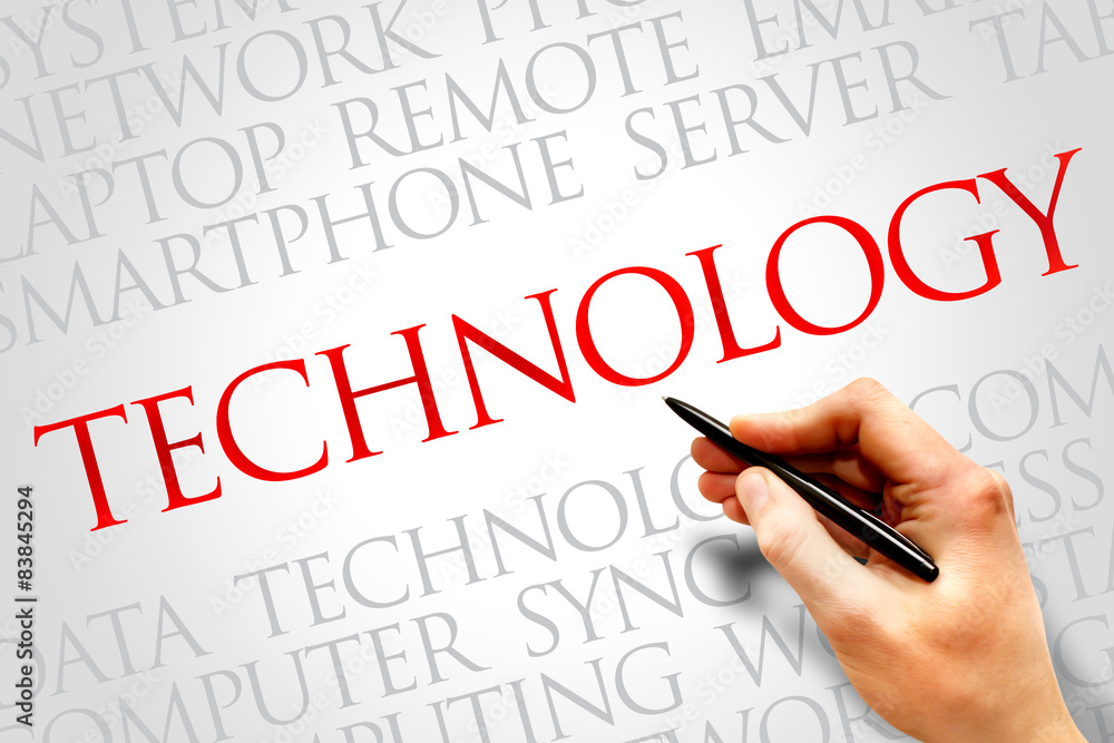 Technology words cloud, business concept Technology words cloud, business concept