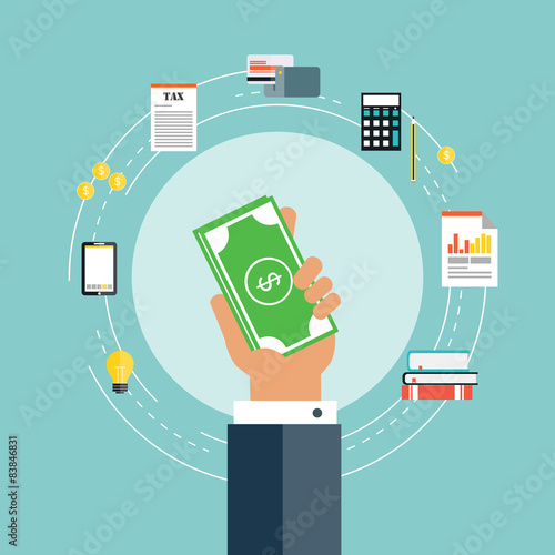Online transactions concept