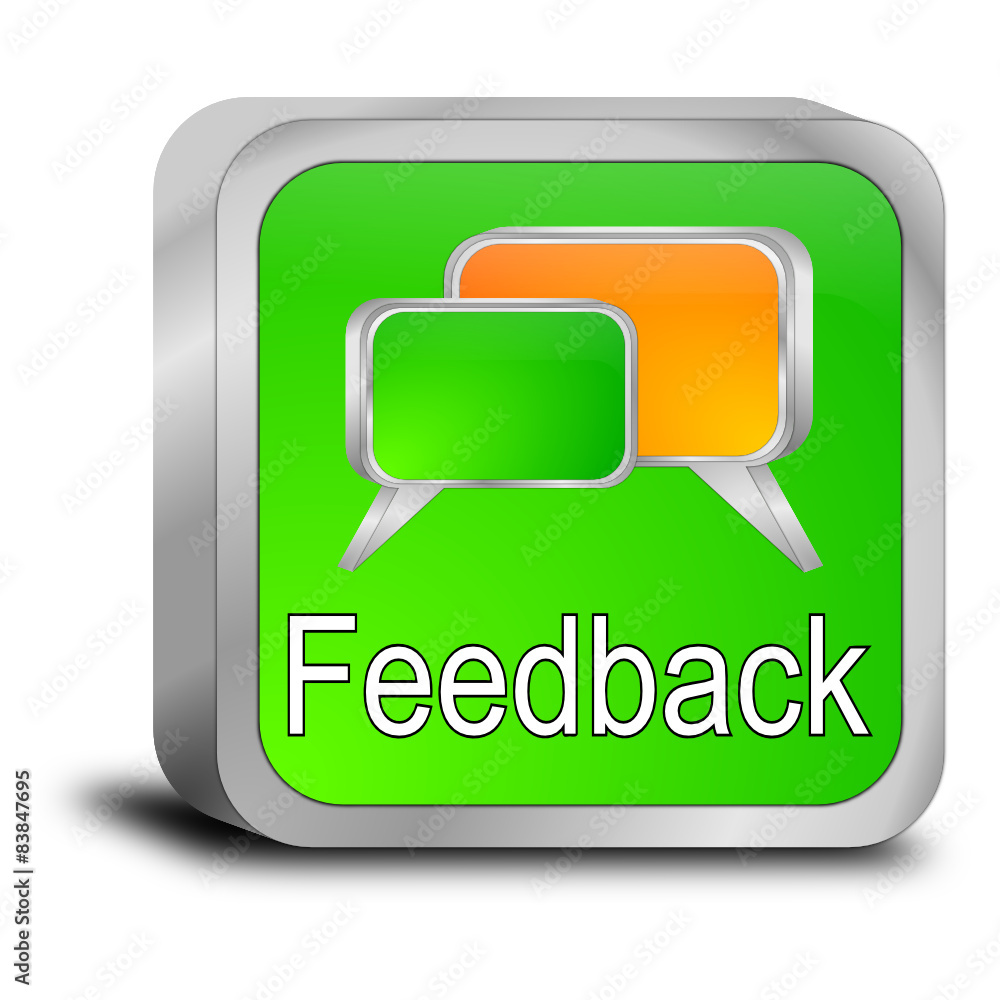 Feedback Button Stock Vektorgrafik Adobe Stock