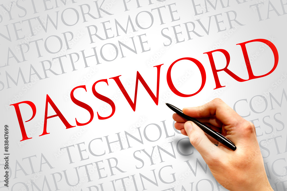 Password word cloud concept Password word cloud concept