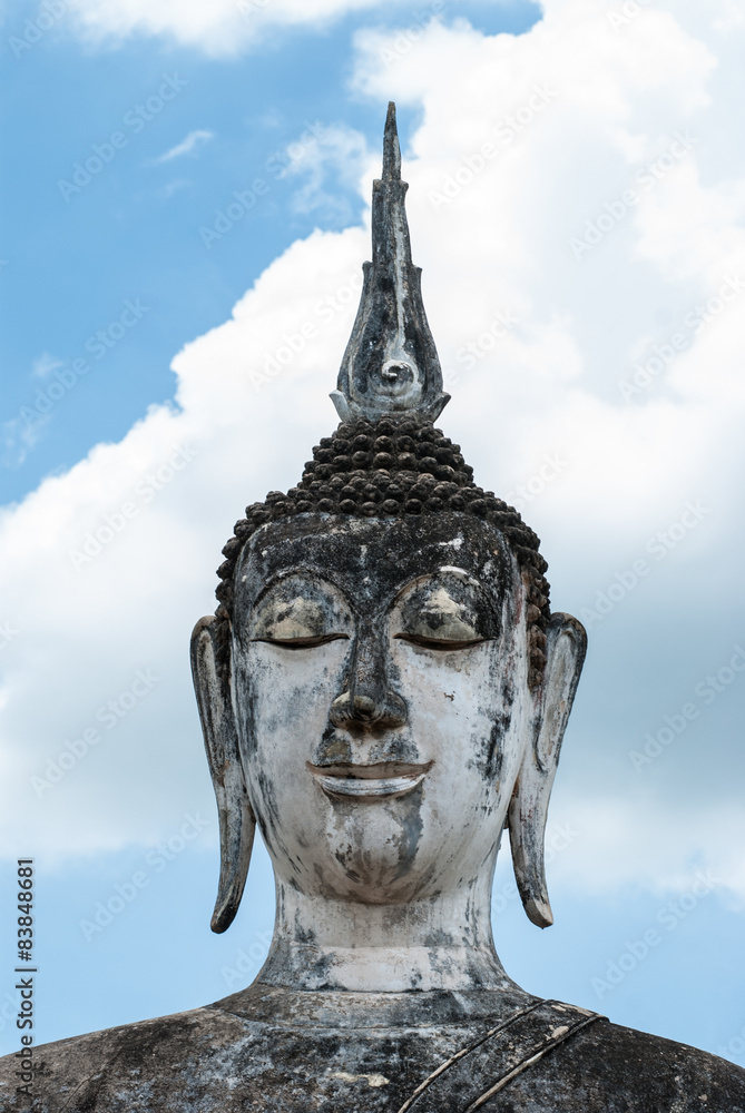 Ancient buddha statue, Sukhothai Historical Park Ancient buddha statue, Sukhothai Historical Park