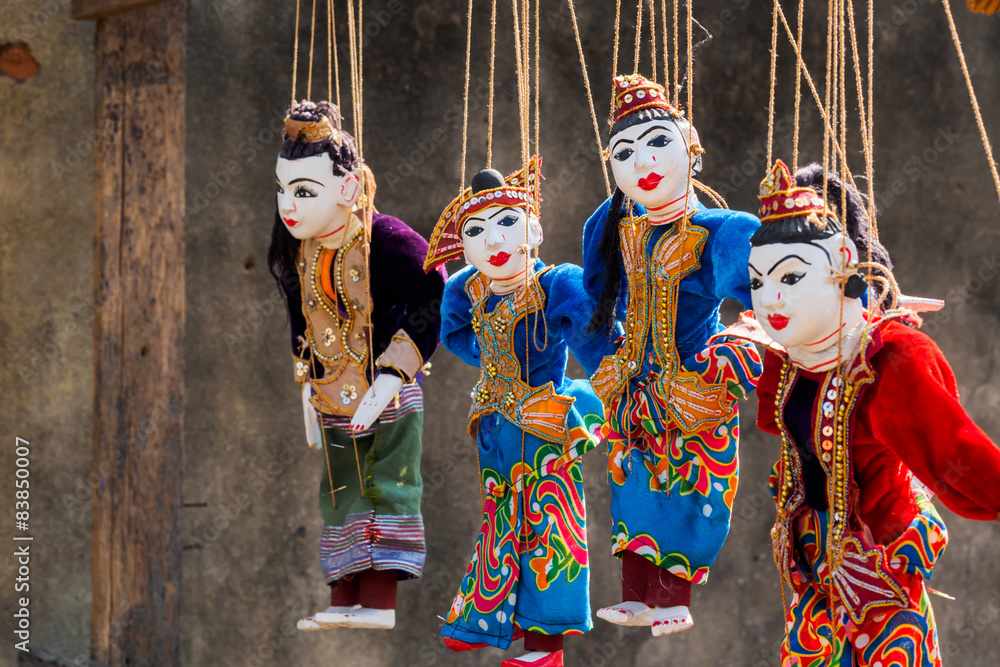 String Puppet Myanmar tradition dolls