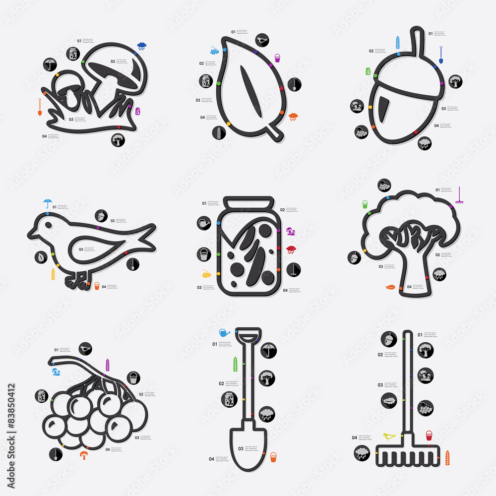 autumn infographic autumn infographic