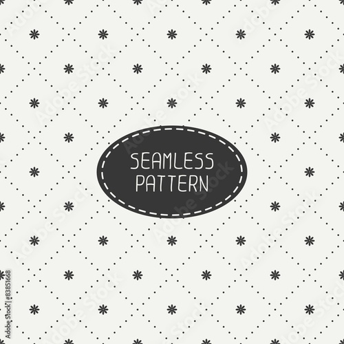 Geometric floral seamless pattern with flowers. Wrapping paper