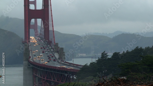 Golden Gate Bridge Traffic Time-lapse photo