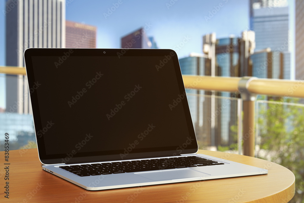 blank laptop outdoors blank laptop outdoors