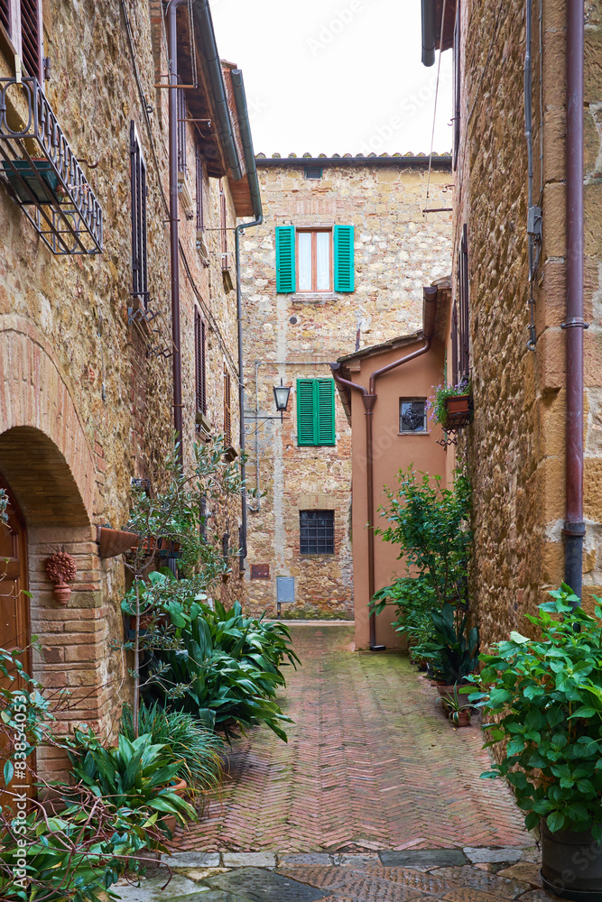 Fototapeta premium Ancient Alley in Tuscany