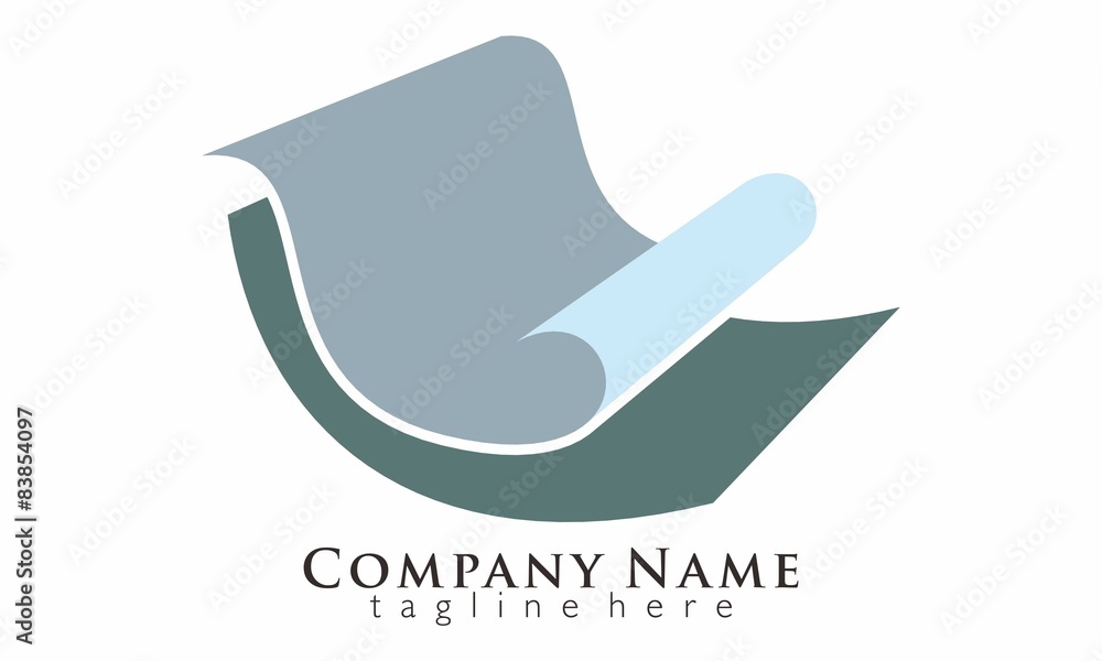 Paper Book Logo Vector Paper Book Logo Vector