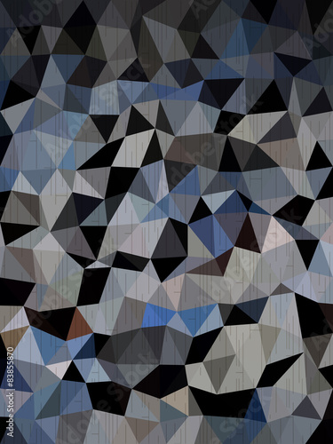 Dark blue and black triangles background