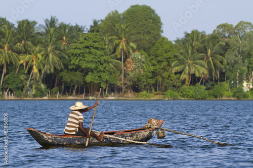 Vászonkép Traditional fisherman in Batticaloa, Sri Lanka