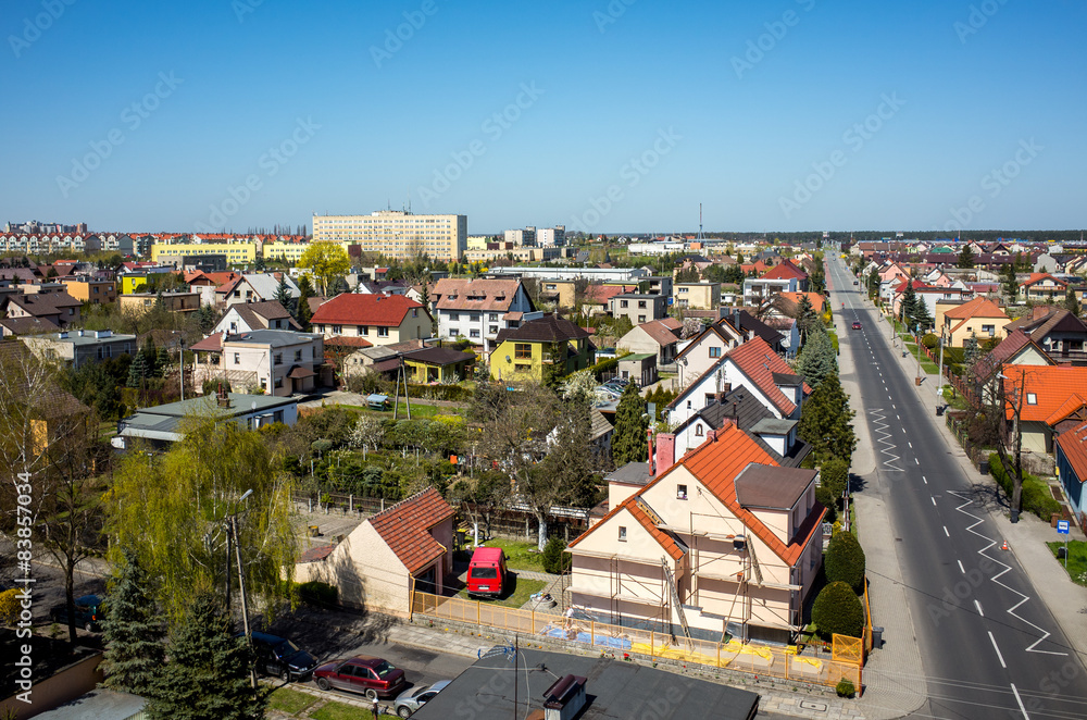 Fototapeta premium Aerial view of Opole