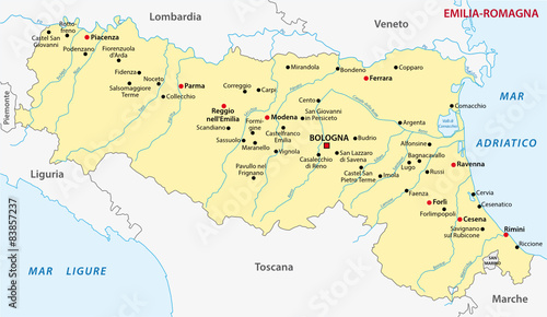 emilia-romagna map